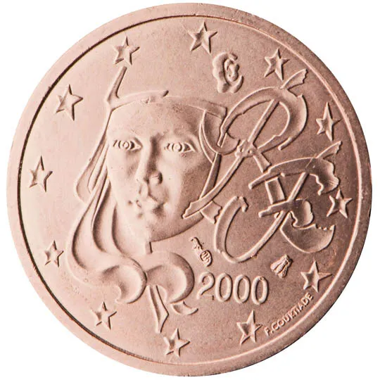 France — 2 centimes (Série 2)