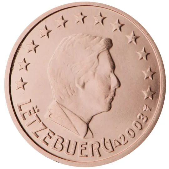 Luxembourg — 2 centimes (Série 1)
