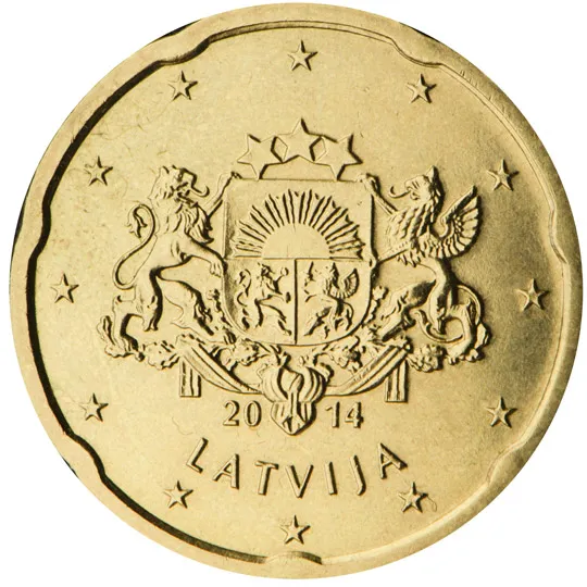 Lettonie — 20 centimes (Série 1)