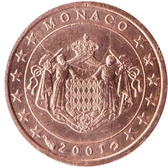 Monaco — 1 centime (Série 1)