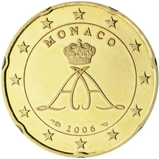 Monaco — 20 centimes (Série 2)