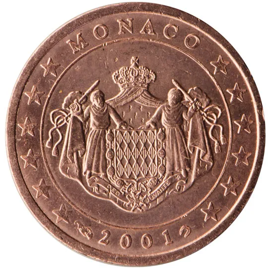 Monaco — 2 centimes (Série 1)